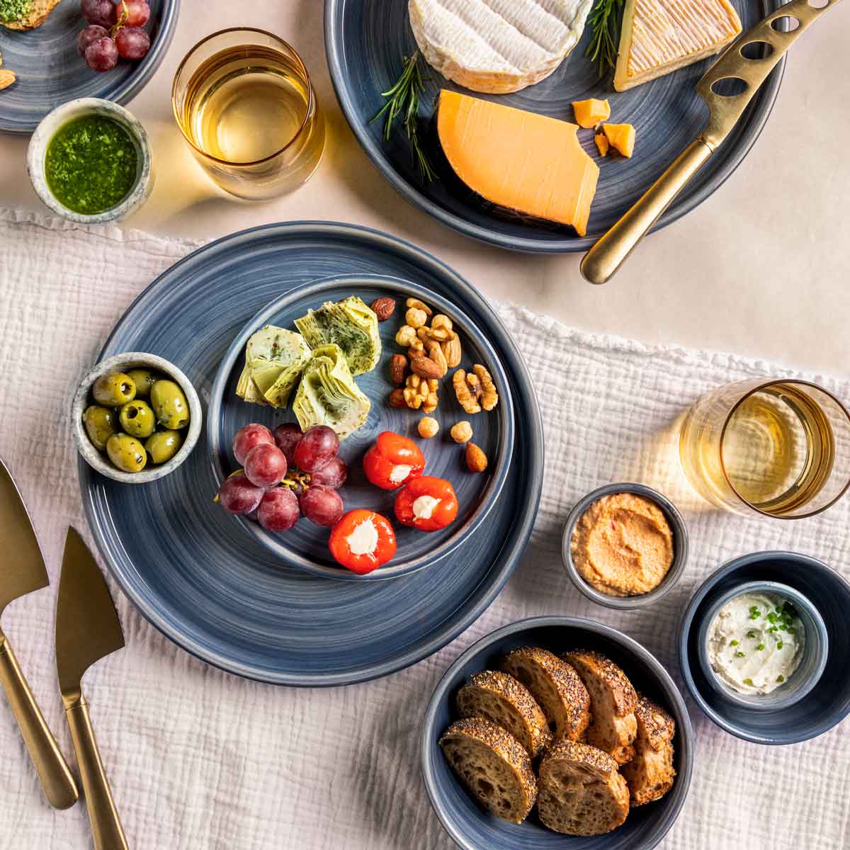 Mano Schaal 7 cm blauw