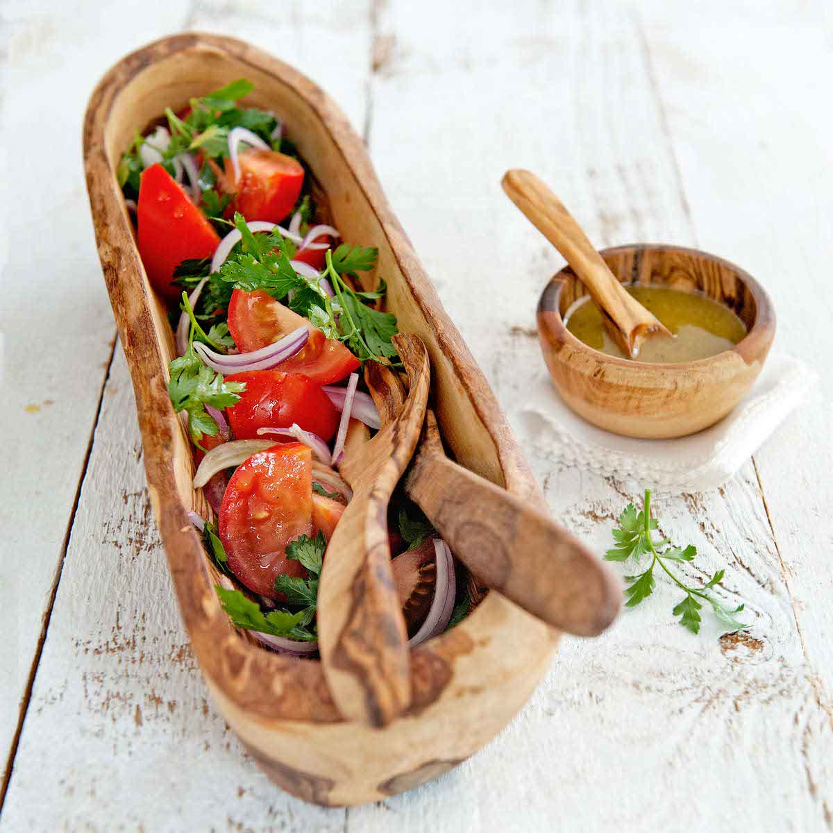 Olijfhouten lepel 12cm - Set van 3