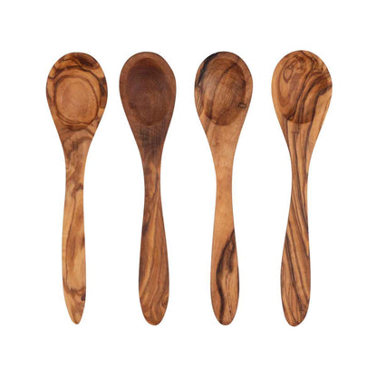 Olijfhouten lepel 12cm - Set van 3