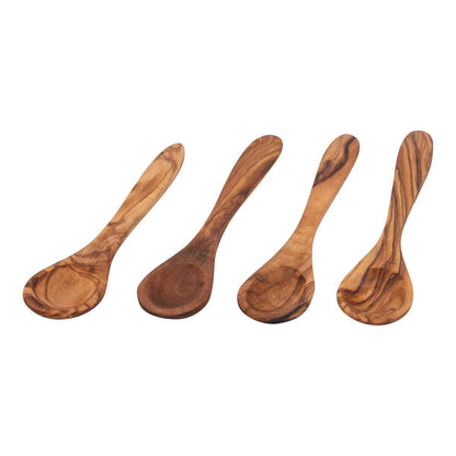Olijfhouten lepel 12cm - Set van 3